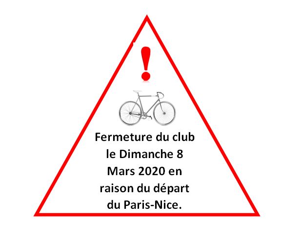 Fermeture du club exceptionnelle